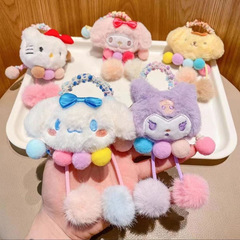 子供用サンリオヘアボールヘアゴム、女の子用ヘアバンド、丈夫なゴムバンド、お団子ヘア用、ベビーヘアアクセサリー、2025年新作