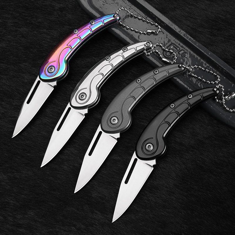 便携户外露营刀高硬度折叠刀野外随身口袋刀开箱小刀礼品防身刀具