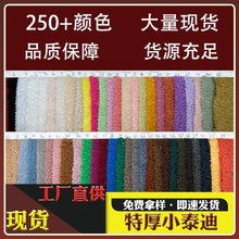厂家现货  特厚泰迪绒圈圈绒面料童装时装箱包毛绒玩偶可复合布料