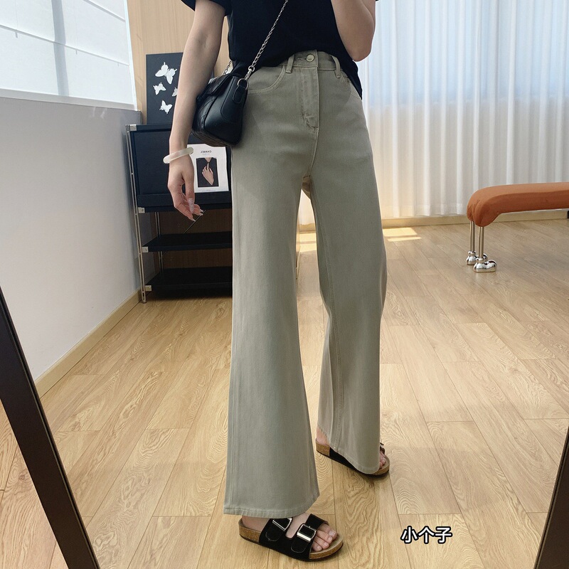 Four-Way Stretch High-Waisted Slimming Non-Tight Straight-Leg Flared Jeans for Women, Spring and Summer Loose Wide-Leg Bell-Bottom Pants Four-Way Stretch High-Waisted Slimming Non-Tight Straight-Leg Flared Jeans for Women, Spring and Summer Loose Wide-Leg Bell-Bottom Pants