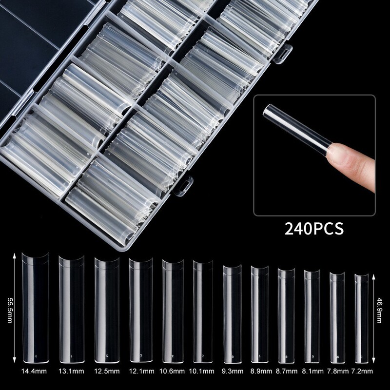 Aliexpress Extra Long Transparent Nail Tips 3XL Nail Stickers Seamless Water Pipe T-Shaped Trapezoidal Wearable Nails Aliexpress Extra Long Transparent Nail Tips 3XL Nail Stickers Seamless Water Pipe T-Shaped Trapezoidal Wearable Nails