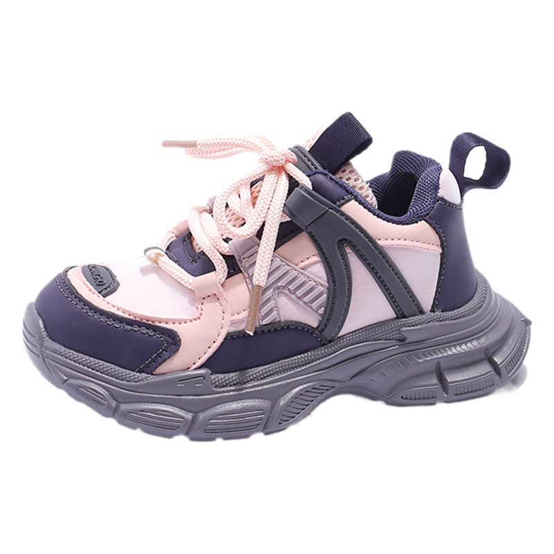 Zapatillas deportivas transpirables para niñas, modelo nuevo de otoño 2024, para niños mayores, estilo urbano moderno, venta al por mayor.