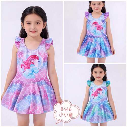 Children's swimwear mermaid baby swimwear kindergarten children's quick-dry swimming equipment manufacturer wholesale little princess