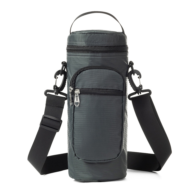 Funda aislante de bolsa de hielo de tela Oxford Funda protectora de botella de agua caliente plegable para picnic al aire libre Bolsa de taza de mantenimiento fresco de viaje LOGO