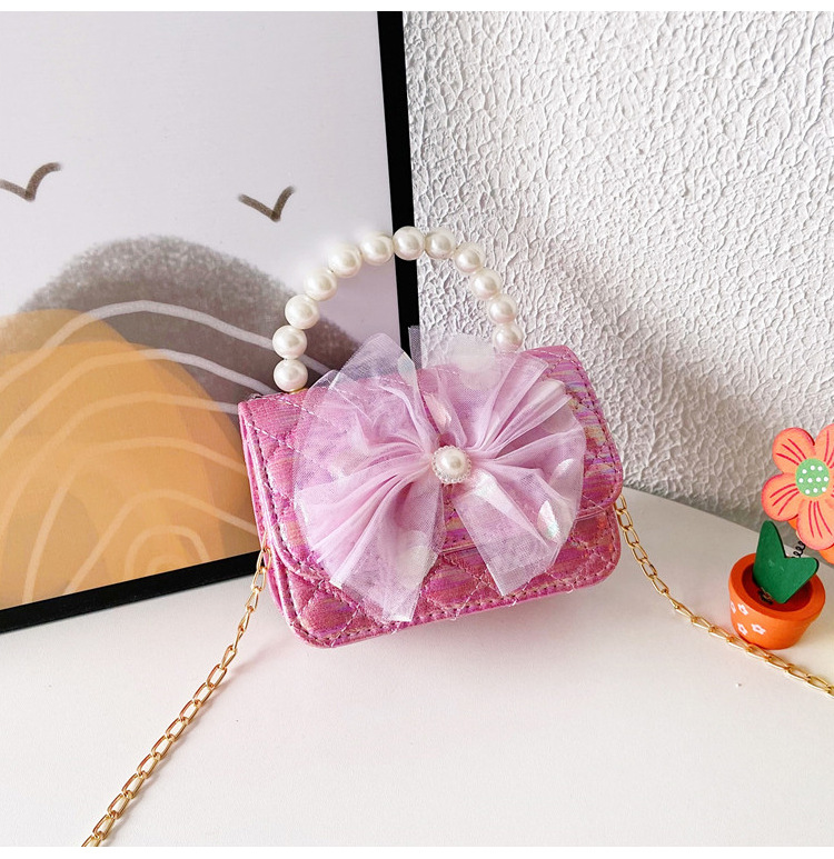 Niños Aisha princesa bolso de dibujos animados estilo coreano flash oro hombro mensajero bolsa chica Chanel estilo lindo bolsa