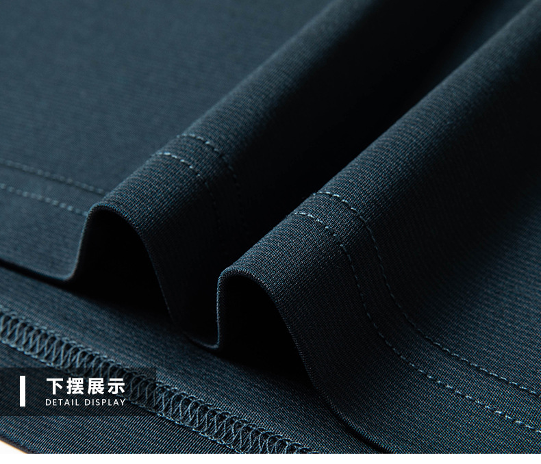 Áo polo nam ngắn tay lụa tơ tằm dáng rộng — Màu ảnh 84006 chi tiết 17