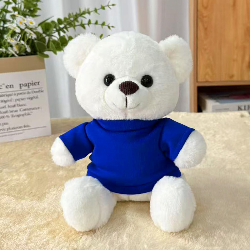 Suéter transfronterizo Teddy Bear muñecas muñecas juguetes de peluche actividad de publicidad LOGO impresión regalos de graduación escolar