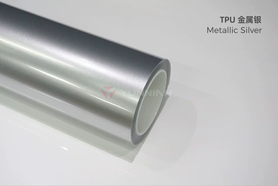 Film Full Car Wrap Factory, Automotive Film - 15215m-5-years-warranty-tpu-super-bright-metallic-silver-water-sticker