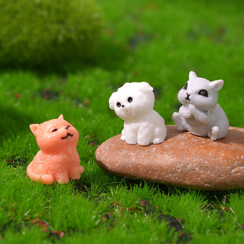 New Mini Cute Small Animal Series Micro Landscape Gardening Resin Ornament Succulent Plant Small Accessory