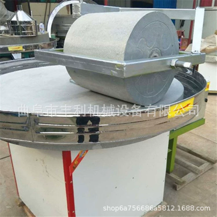 Одиночный роликовый двойной роликовый электрический каменный мельница, живописное пятно, декоративная маленькая каменная мельница, бытовая мельница для рисового молока, соевого молока, каменная мельница