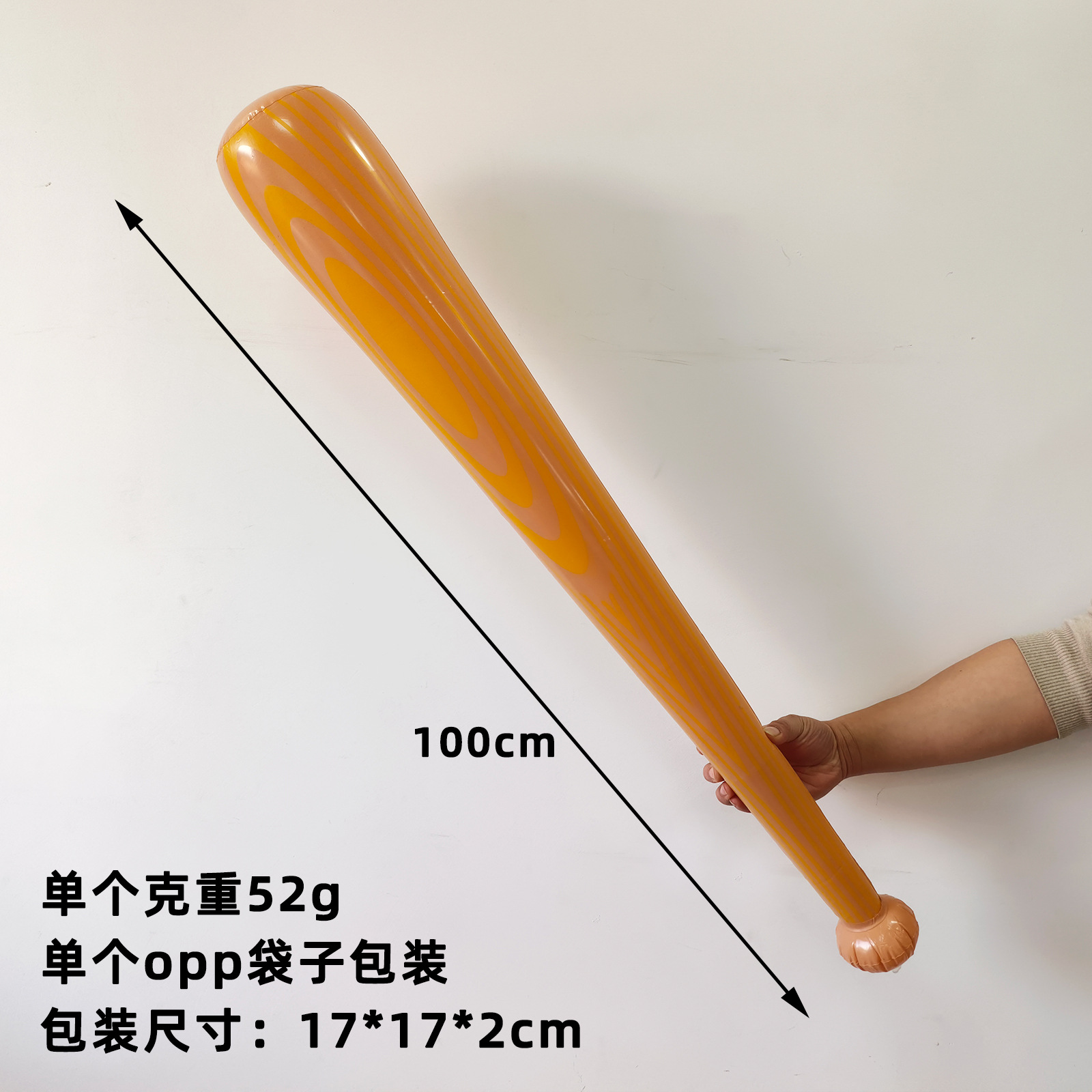 Bate de béisbol de grano de madera grande de 100cm