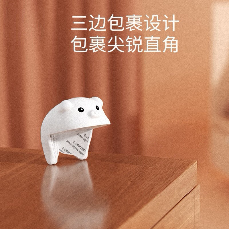 Animales transfronterizos Conejo Silicona Esquina de mesa Esquina de protección Esquina anticolisión Esquina anticolisión para niños Equipo de protección de seguridad para bebés
