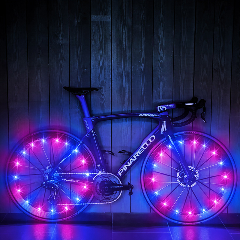 メーカー越境電子商取引自転車ホイールライトホットウィールスポークライトナイトライディングライトタイヤライトナイトランニングライトLEDライトストリング|undefined