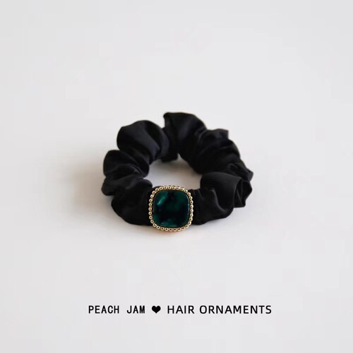 New Style French-Style Large Donut Hair Ties for Women, Internet-Famous Satin Hair Bands, Simple Hair Accessories, Elegant Buns, and Headwear
