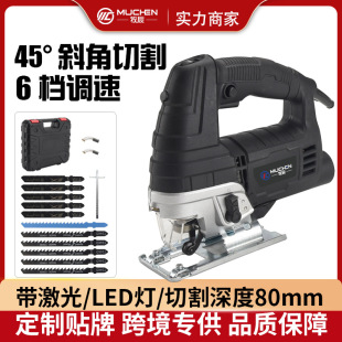Wholesale high-power 65 electric jig saw household woodworking saw belt laser cutting depth 85mm 6 speed adjustment