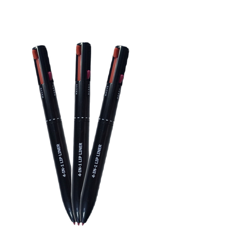 4-in-1 make-uppen, vierkleurige lipliner en lipstick, merk, geen logo_voghion.com