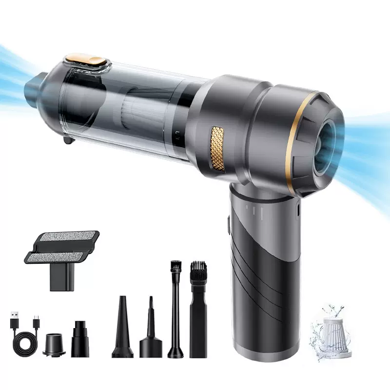 车载吸尘器小型大吸力家用车用便携式充气两用手持汽车吹尘器批发