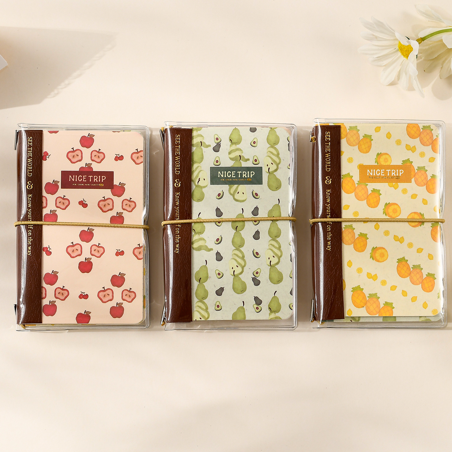 M5旅行手账高颜值ins笔记本子加厚记事缤纷水果高中生手帐