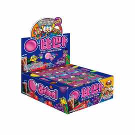 比巴卜泡泡糖西瓜味儿童礼盒装桶装口香糖果8090后怀旧小零食批发