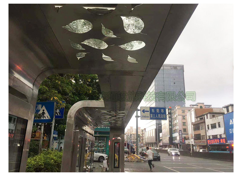 29塘厦不锈钢候车亭