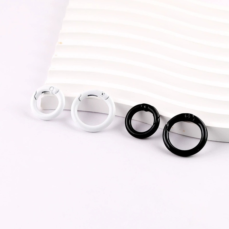 20mm23mm diy彩色烤漆弹簧扣圆环圈开口圈饰品配件弹簧圈扣钥匙圈|undefined