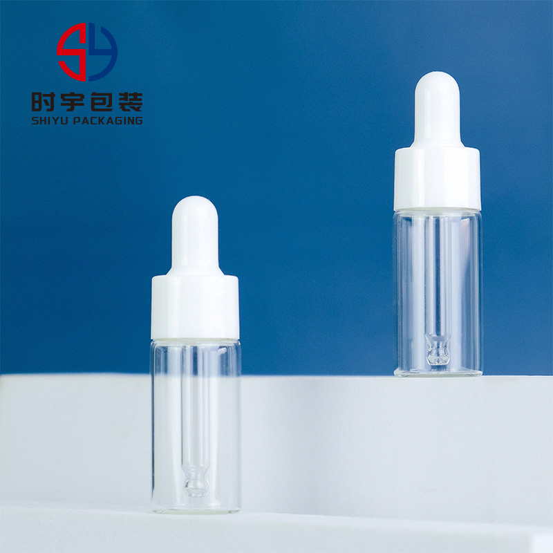 现货批发精华液精油类滴管瓶化妆品小样试用装分装瓶10ml试管空瓶