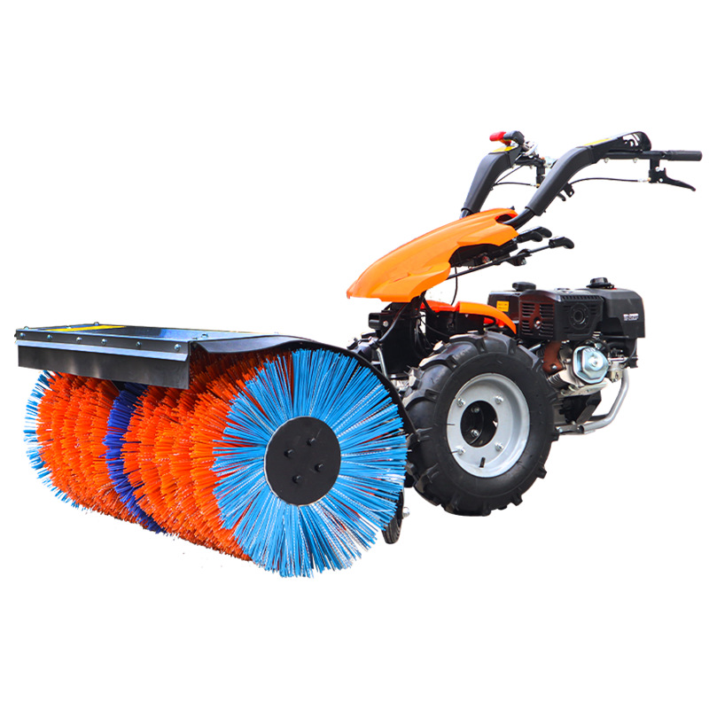 pequeño invierno barredora de nieve empujada mano arrojadora de nieve equipo de limpieza de nieve de carreteras de la comunidad de propiedad máquina de remoción de nieve doméstica