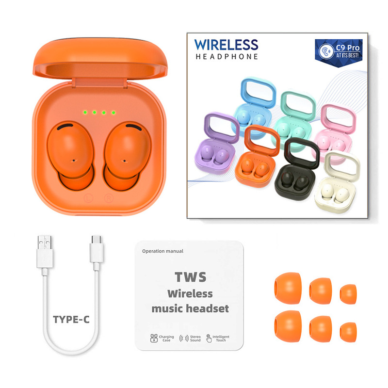 Apple Android 適用 E6 Pro ワイヤレス Bluetooth ヘッドセット J15 マカロンカラー ステレオ タッチ TWS インイヤー|undefined