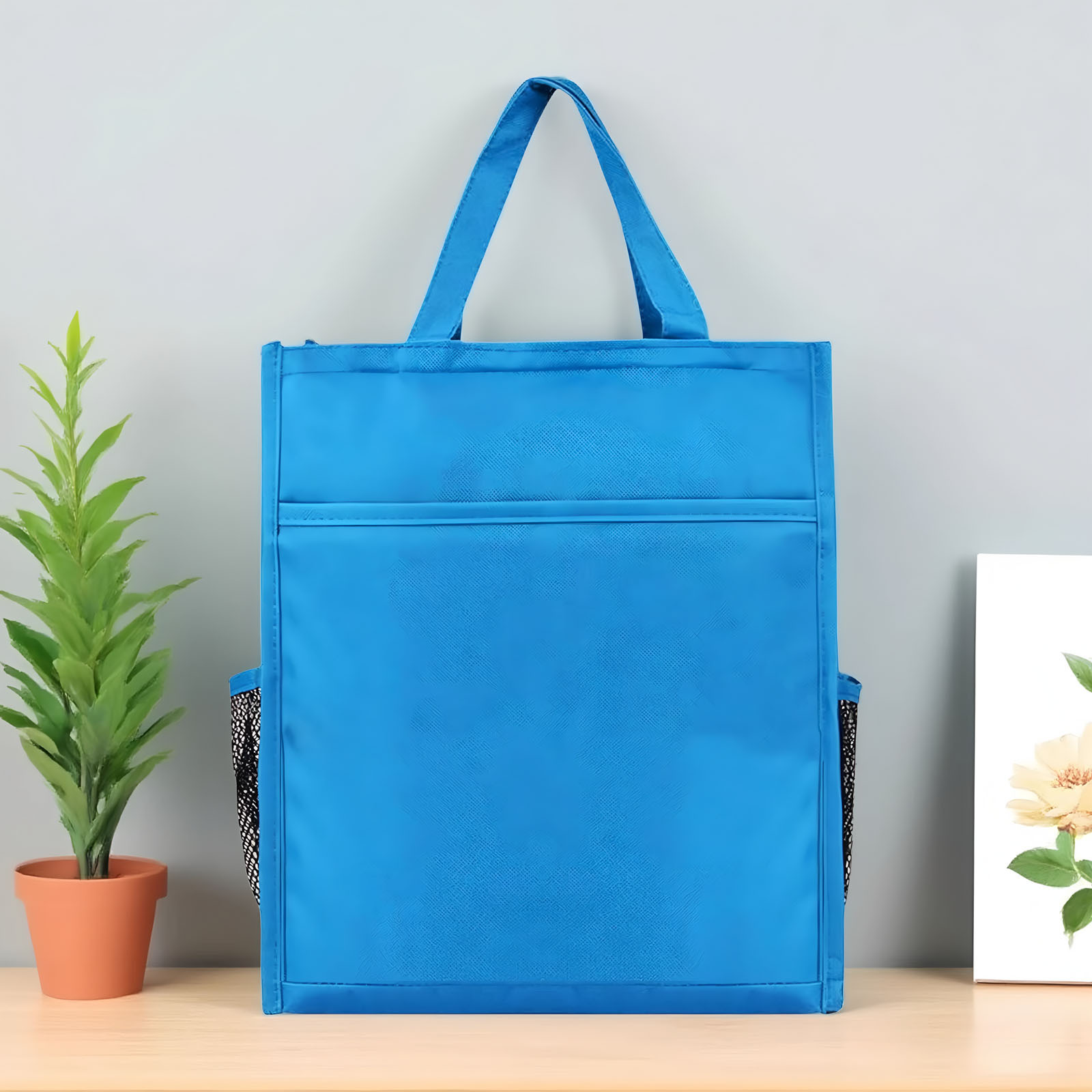 Bolsa de archivos portátil con cremallera bolsa de información A4 bolsa de libro de aprendizaje clase de entrenamiento tutorial bolsa maletín impresión logo