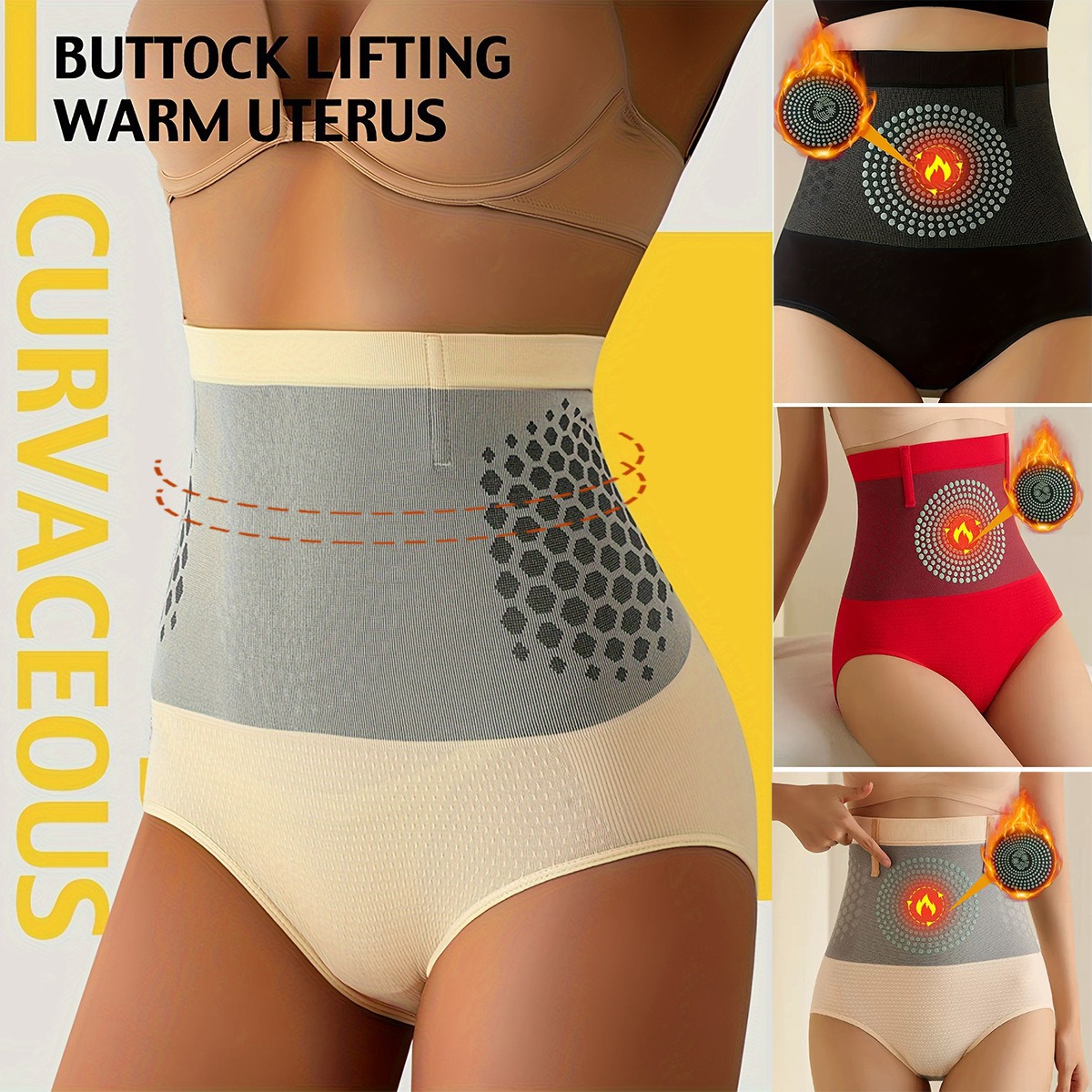 Cross-Border Exclusive Supply of Shien High-Waisted Tummy Control and Butt-Lifting Seamless Breathable Shapewear Panties for Women, Postpartum Body Shaping Pants