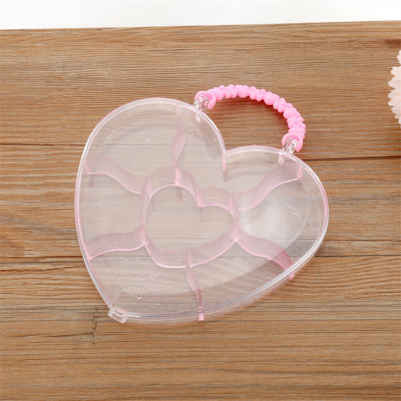 Transparent Heart Butterfly Handbag Storage Box display picture 4