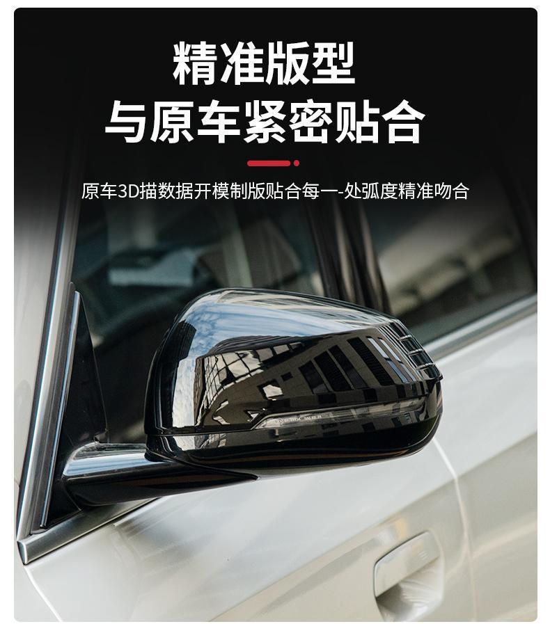 Suitable for 23 Models of Bmw New X1/Ix1 Rearview Mirror Cover Modification, Rearview Mirror Protective Cover Shell, Carbon Fiber Accessories