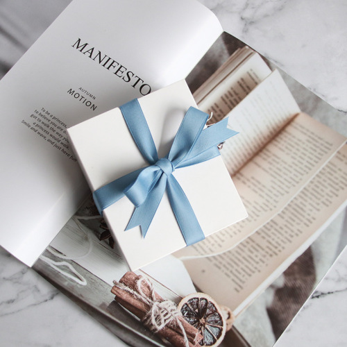 Meimuer Korean double-sided matte cotton silk ribbon solid color texture floating flower packaging candle gift box decoration