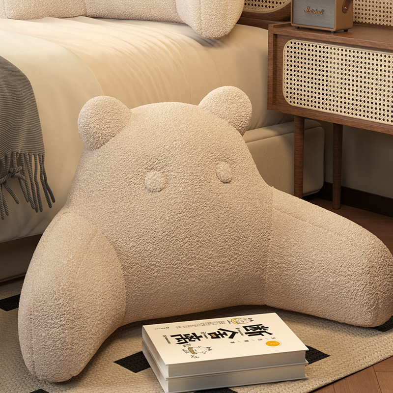 샤오샹베어-허리베개-밀크커피컬러