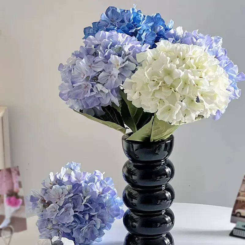 绣球花保湿逼真手感仿真花客厅餐桌茶几装饰高端大朵假花束摆设件