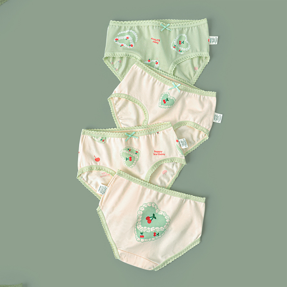 Calzoncillos para niñas, pantalones cortos antibacterianos para niños de algodón coreano