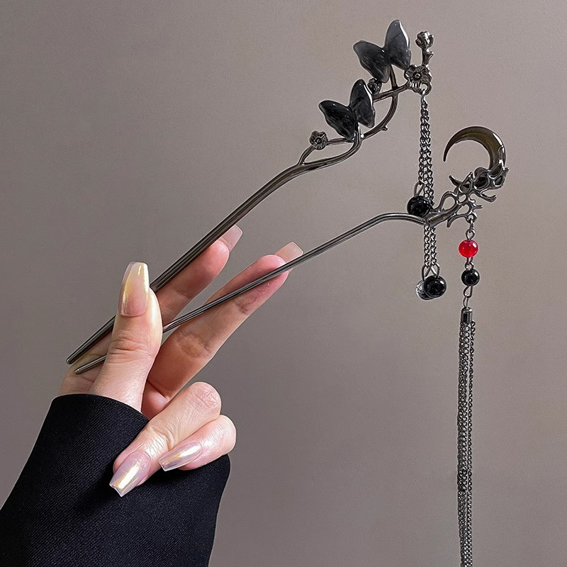 2025 nuevo estilo chino antiguo pinzas de pelo oscuro pinzas de pelo nuevos artefactos de estilo chino pinzas de pelo