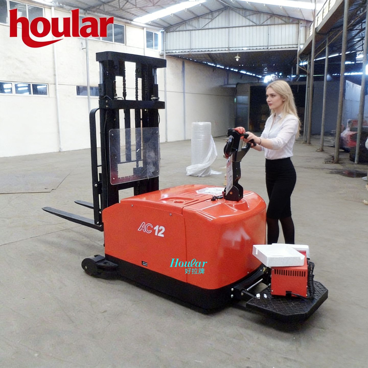 合力CDD06-970平衡重式堆高车站驾式无支腿全电动升降叉车堆垛车