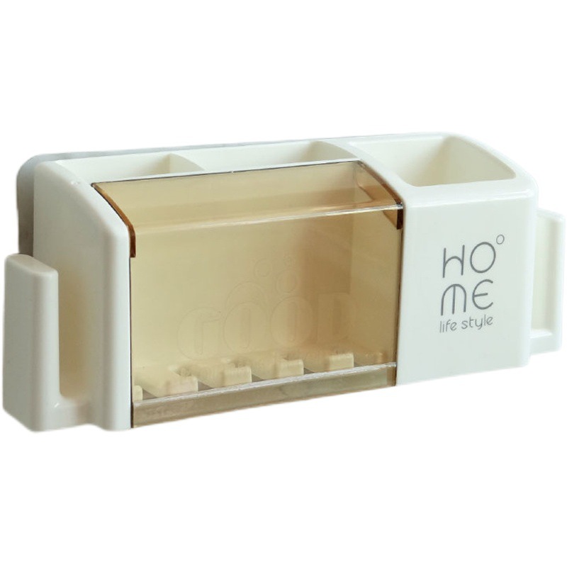 Cuarto de baño montado en la pared titular de cepillo de dientes eléctrico baño ponche-libre taza de lavado titular de cepillo de dientes hogar taza de almacenamiento de rack