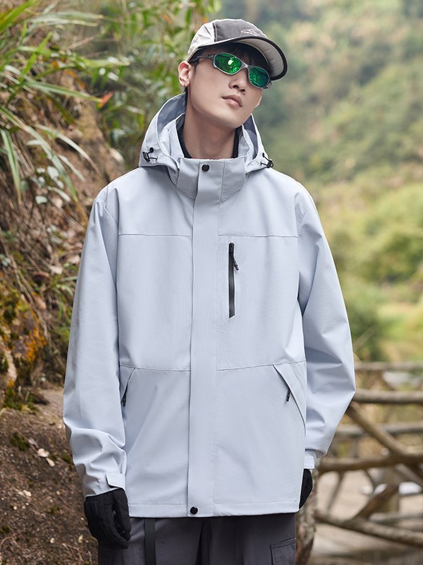 山系秋冬季户外黄色三合一冲锋衣男女款防泼水企业登山服外套定制|undefined