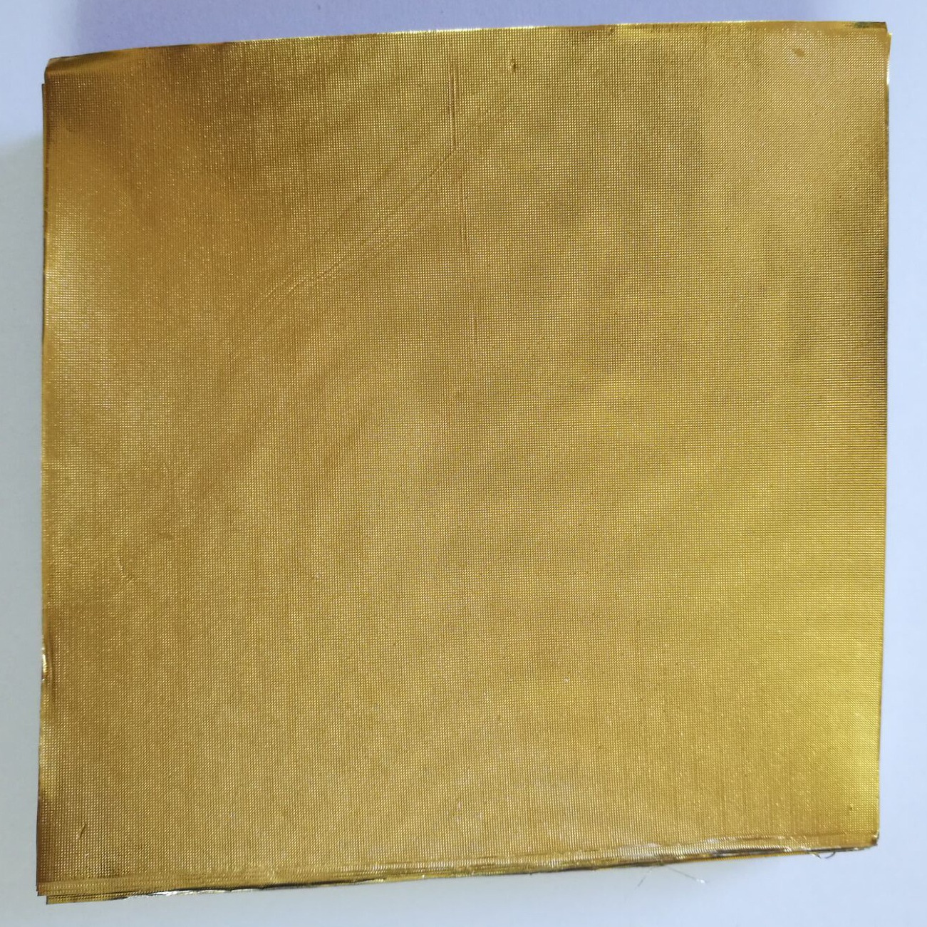11X11cm正方形金纸巧克力锡纸 压纹纸 铝箔纸 包装纸 100张起售
