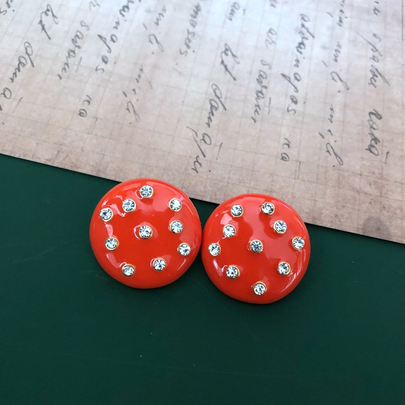 Retro Red Glaze Earrings display picture 10