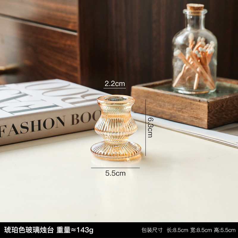 Vintage candelabro de cristal decoración soporte la vela Mesa aromaterapia hogar cena con velas apoyos atmósfera romántica diseño