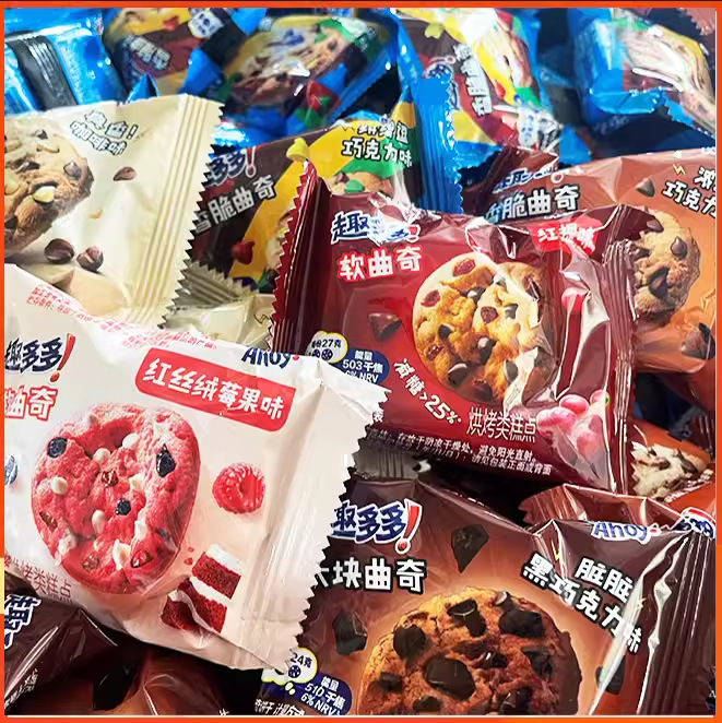 趣多多曲奇饼干奥利奥夹心饼干零食散装多口味巧克力软硬曲奇500g
