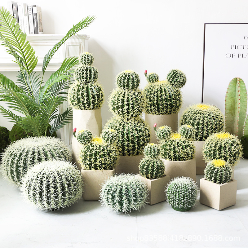Internet Celebrity Simulation Cactus Fake Cactus Bonsai Decoration Indoor and Outdoor Soft Decoration Design Green Plant Window Landscape Decoration Internet Celebrity Simulation Cactus Fake Cactus Bonsai Decoration Indoor and Outdoor Soft Decoration Design Green Plant Window Landscape Decoration