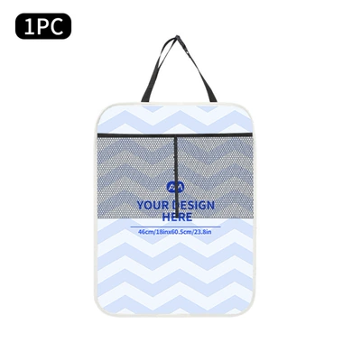 Anti-Kick Bag, Cross-Border Hot-Selling Car Storage Bag, Seat Back Car Storage Bag for Tablets, Car Oxford Cloth Seat Back Bag (Chair back anti-kick pad) - chair-back-anti-kick-pad-mesh-pocket-model1