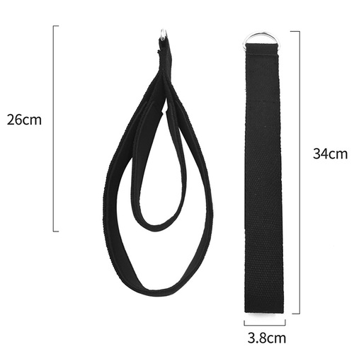 Double Loop Pilates Yoga Ankle Buckle Yoga Double Loop Handle Belt Fitness Handle Yoga Foot Buckle Belt Tension Band