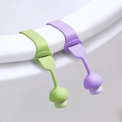 便器の蓋のアイデアは便器の蓋の取っ手をめくって汚れを防止します。