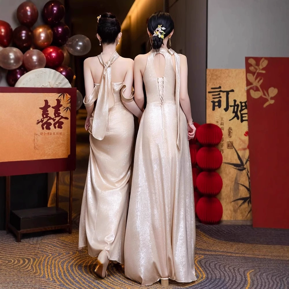 Summer bridesmaid dress, high-quality style