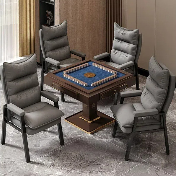 厂家直销工厂批发麻将椅棋牌室椅子久坐舒服办公椅铁架皮革麻将椅